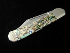 Case xx Smooth Genuine Abalone Mini Copperlock Knife 12020 USA Made NIB 81749L SS