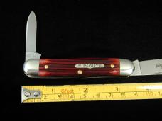 Great Eastern Cutlery GEC Ruby Red Springfield Bone Lil Cowboy Stockman Knife NIT 661225 Made USA