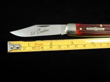 Great Eastern Cutlery GEC Ruby Red Springfield Bone Lil Cowboy Stockman Knife NIT 661225 Made USA