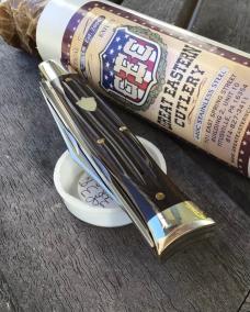 Great Eastern Cutlery 631215 Fish Knife Maroon Jigged Micarta 440C Stainless Steel 