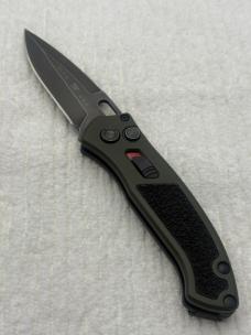 Buck Impact Push Button Auto Knife 0898GRS Sliding Safety Lock New In Box Made In USA Discontinued