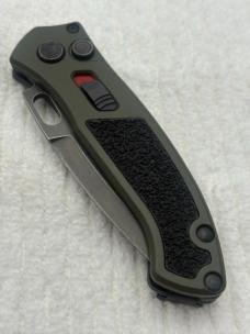 Buck Impact Push Button Auto Knife 0898GRS Sliding Safety Lock New In Box Made In USA Discontinued