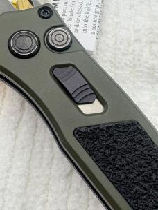 Buck Impact Push Button Auto Knife 0898GRS Sliding Safety Lock New In Box Made In USA Discontinued
