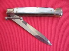 Italian Limited Edition Manual Open Swing Guard Stiletto Knife - A.G.A CAMPOLIN Italy