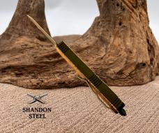 Templar Slim Saddle Tan Tanto OTF Pocket Knife