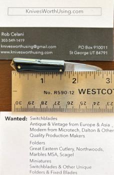 Rare Miniature Ackermannchen Switchblade Knife, INOX Over Patent, By Donimo Mazzoli In Italy
