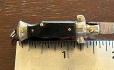 Beautiful 1960’s Horn Miniature Switchblade Knife, Swedge Blade Grind, Italy