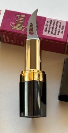 Vintage United Cutlery Lipstick Twist Out Mini Knife, Taiwan, Unused