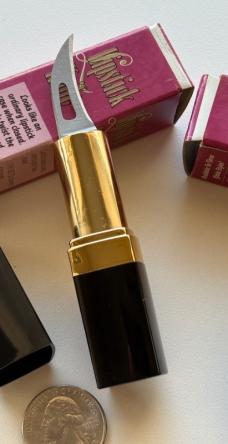 Vintage United Cutlery Lipstick Twist Out Mini Knife, Taiwan, Unused