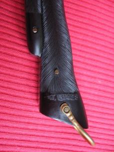 Vintage Unique Deer Foot Leverlock Switchblade Knife