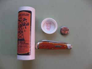 GREAT EASTERN TIDIOUTE EUREKA  JACK SUNSET ORANGE JIG BONE 