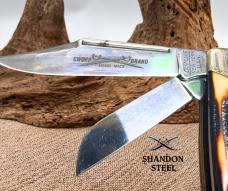 Camillus  78 USA Sword Brand 3 Blade Stockman Pocket Knife With Original Box -37