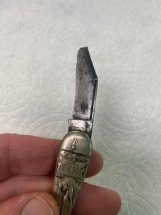 Remington UMC Nehi Advertising Knife Woman’s Leg Figural Opener – Repair