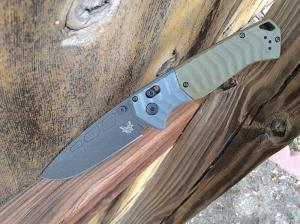Benchmade PSK AXIS-Assist Folding Knife Gray/OD Green G-10 MagnaCut Blade - New
