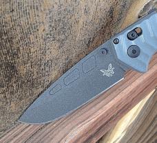 Benchmade PSK AXIS-Assist Folding Knife Gray/OD Green G-10 MagnaCut Blade - New