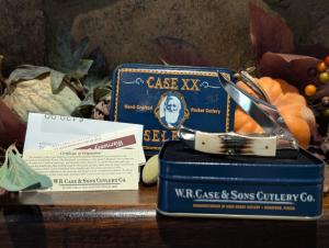 Case Factory Mammoth ivory mid folding hunter. 