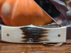 Case Factory Mammoth ivory mid folding hunter. 