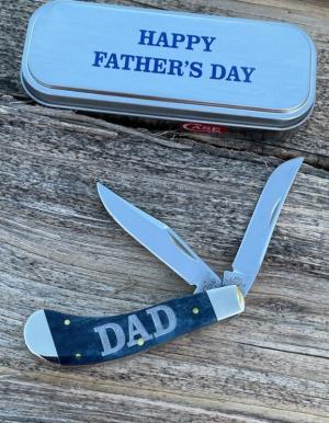 CASE XX ** 2018 FATHER'S DAY MEDITERRANEAN BLUE BONE SMALL SADDLEHORN SMALL SADDLEHORN