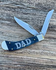 CASE XX ** 2018 FATHER'S DAY MEDITERRANEAN BLUE BONE SMALL SADDLEHORN SMALL SADDLEHORN