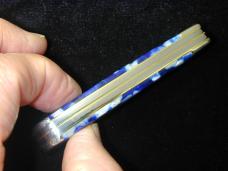 Case xx Smooth Blue Crackle Kirinite Mini Trapper Knife 50725 USA Made 2024 10207 SS