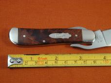 Case xx Smooth Brown Maple Burl Wood Russlock Knife 64068 USA Made NIB 71953L SS 2023