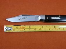 Great Eastern Cutlery GEC Smooth Black Ebony Wood Lil Cowboy Stockman Knife NIT 661225 Made in USA