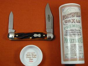 Great Eastern Cutlery GEC Amber Worm Groove India Bone Lil Cowboy Stockman Knife NIT 661225 Made USA