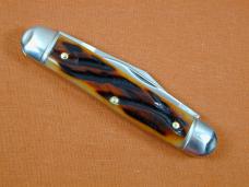 Great Eastern Cutlery GEC Amber Worm Groove India Bone Lil Cowboy Stockman Knife NIT 661225 Made USA