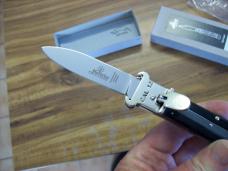 Hubertus Knife Shellpuller Patronenzieher Solingen Large Size 11 Exotic Black Ebonywood UNUSED NIB.