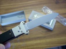 Hubertus Knife Shellpuller Patronenzieher Solingen Large Size 11 Exotic Black Ebonywood UNUSED NIB.