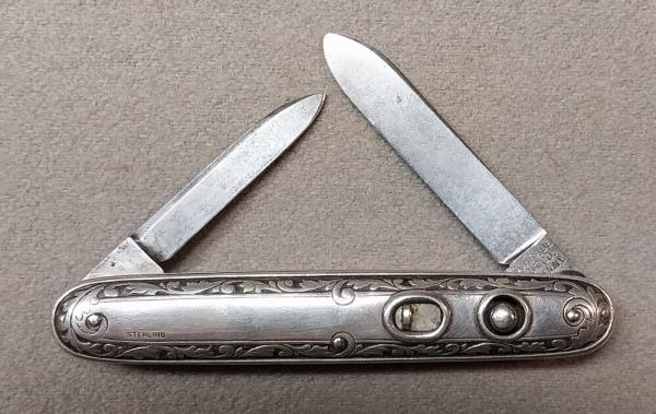 Schrade Cut Co 3 3/8" Sterling Double Blade Schrade Cut Co 3 3/8" Sterling Double Blade
