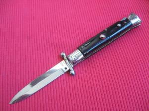 NEW ARMANDO BELTRAME HORN Swing Guard Bayonet Blade ITALIAN STILETTO Knife