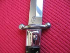 NEW ARMANDO BELTRAME HORN Swing Guard Bayonet Blade ITALIAN STILETTO Knife