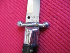 NEW ARMANDO BELTRAME HORN Swing Guard Bayonet Blade ITALIAN STILETTO Knife
