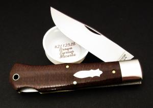 Great Eastern Cutlery #42 Missouri Trader Lockback Brown Burlap Micarta GEC 421125LB