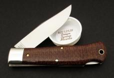 Great Eastern Cutlery #42 Missouri Trader Lockback Brown Burlap Micarta GEC 421125LB