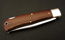 Great Eastern Cutlery #42 Missouri Trader Lockback Brown Burlap Micarta GEC 421125LB
