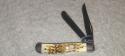 2007- 6207 Case XX Mini Trapper with Amber Bone Handles 