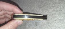 2007- 6207 Case XX Mini Trapper with Amber Bone Handles 