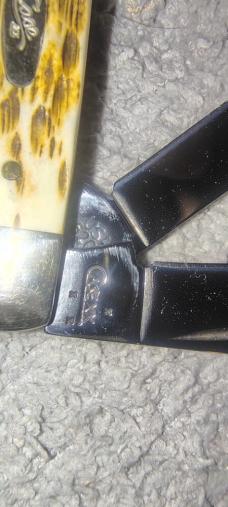 2007- 6207 Case XX Mini Trapper with Amber Bone Handles 