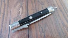 VERY RARE RIZZUTO ESTILETO Milano Stainless Steel Tang Stamp 10-3/4" LOCK BACK Switchblade MINT !
