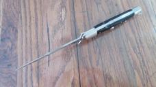 VERY RARE RIZZUTO ESTILETO Milano Stainless Steel Tang Stamp 10-3/4" LOCK BACK Switchblade MINT !