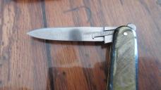 VERY RARE c. 1800's EDWARD ZINN Germany Two Blade Assisted Pull GADGET Knife w/Original Knife Purse