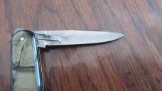 VERY RARE c. 1800's EDWARD ZINN Germany Two Blade Assisted Pull GADGET Knife w/Original Knife Purse