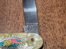 Frank Buster - Fightn Rooster - EE Senator "Stained Glass" Fancy Pen Knife- 1976-1982 - Solingen