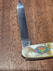 Frank Buster - Fightn Rooster - EE Senator "Stained Glass" Fancy Pen Knife- 1976-1982 - Solingen