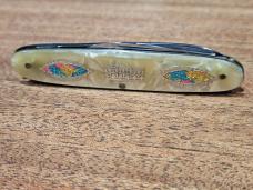 Frank Buster - Fightn Rooster - EE Senator "Stained Glass" Fancy Pen Knife- 1976-1982 - Solingen
