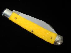 Cooper Cutlery Yellow Jigged Bone Wharncliffe Trapper Knife NIB Made in USA 5119YJBW