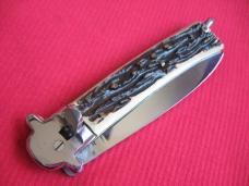 Vintage Large French MAKINOX Leverlock Switchblade Knife 