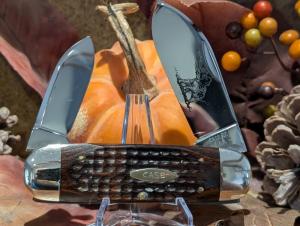 Case XX USA 1 Dot (1979) Smooth Red Appaloosa Bone SR62027